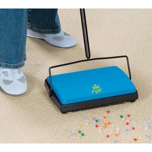  Bissell Sweep-Up Carpet and Floor Sweeper, Lightweight with Advanced Dirtlifter Brush System, Picks Up Lint, Dust, Pet Hairs From Carpets, floors and Laminates, Large Capacity Dirt