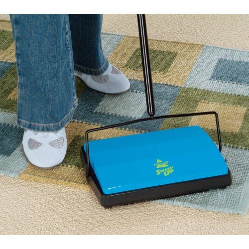  Bissell Sweep-Up Carpet and Floor Sweeper, Lightweight with Advanced Dirtlifter Brush System, Picks Up Lint, Dust, Pet Hairs From Carpets, floors and Laminates, Large Capacity Dirt