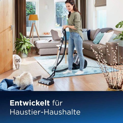  BISSELL 2228N SmartClean Pet, Staubsauger, beutellos, automatische Bodenerkennung, ideal fuer Tierhaare, 770W