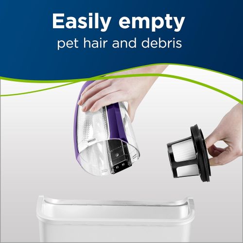  BISSELL Pet Hair Eraser Lithium Ion Cordless Hand Vacuum, Purple