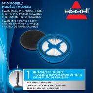 Bissell 1410 Symphony Hard Floor Vacuum and Steam Motor Filters Replacement Kit