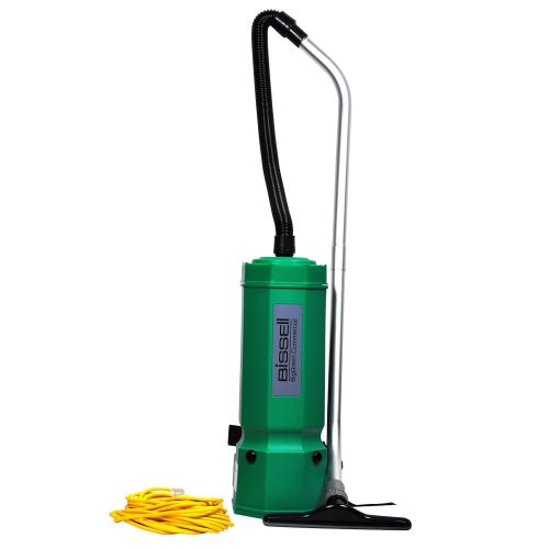  Bissell BigGreen Commercial BG1001 High Filtration Backpack Vacuum, 1375W, 25.5 Height, 10 qt Capacity, Red