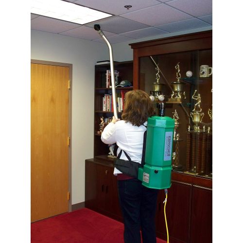  Bissell BigGreen Commercial BG1001 High Filtration Backpack Vacuum, 1375W, 25.5 Height, 10 qt Capacity, Red