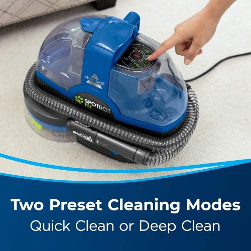  Bissell SpotBot Pet handsfree Spot and Stain Portable Deep Cleaner, Blue, 2117A