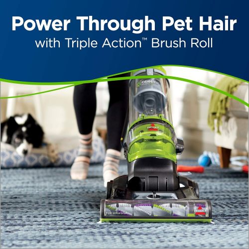  BISSELL Cleanview Rewind Pet Deluxe Upright Vacuum Cleaner, 24899, Green