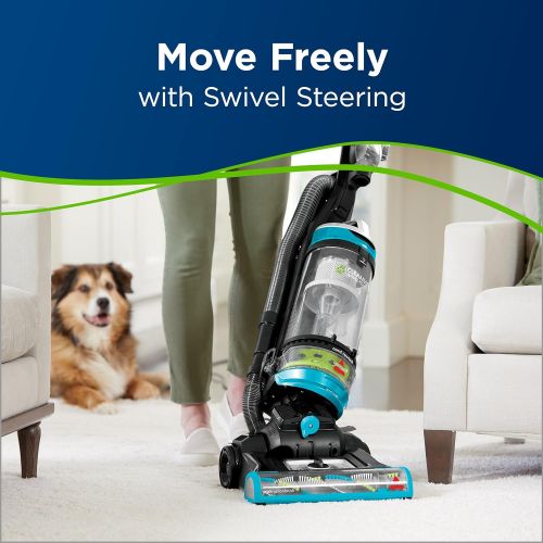  BISSELL Cleanview Swivel Rewind Pet Upright Bagless Vacuum Cleaner, Teal