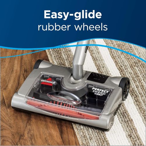  Bissell Perfect Sweep Turbo Rechargeable Carpet Sweeper, 28806, Driftwood