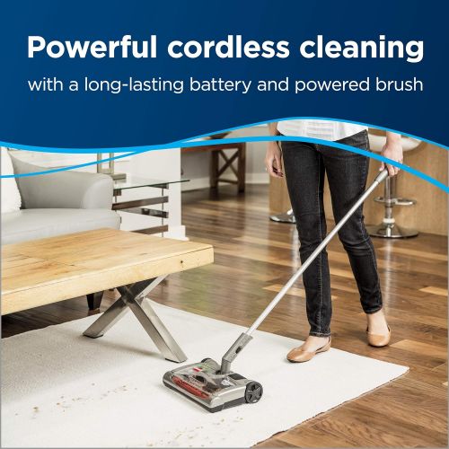 Bissell Perfect Sweep Turbo Rechargeable Carpet Sweeper, 28806, Driftwood