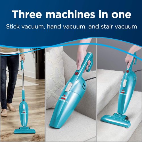  [아마존베스트]Bissell Featherweight Stick Lightweight Bagless Vacuum With Crevice Tool, 2033, One Size Fits All, Blue