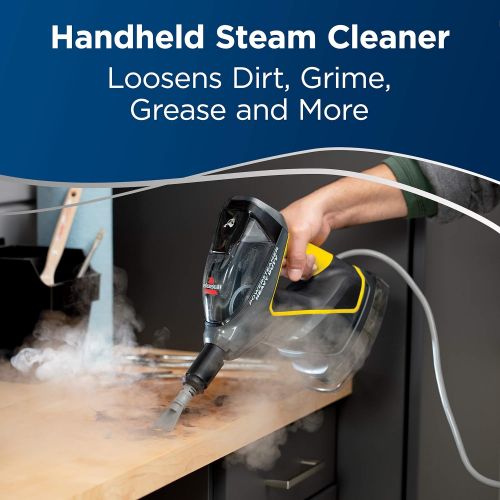  [아마존베스트]BISSELL Power Steamer Heavy Duty 3-in-1 Steam Mop and Handheld Steamer for Outdoor Use, 2685A, Black