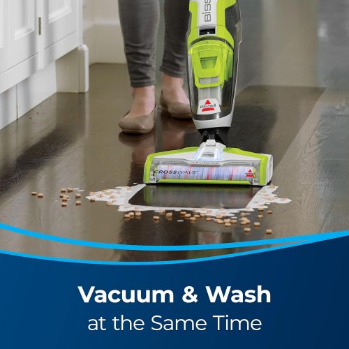  BISSELL CrossWave Floor and Area Rug Cleaner, Wet-Dry Vacuum with Bonus Extra Brush-Roll and Extra Filter, 1785A , Green