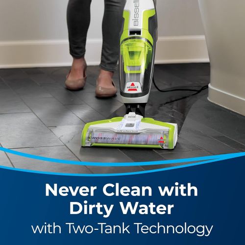  BISSELL CrossWave Floor and Area Rug Cleaner, Wet-Dry Vacuum with Bonus Extra Brush-Roll and Extra Filter, 1785A , Green