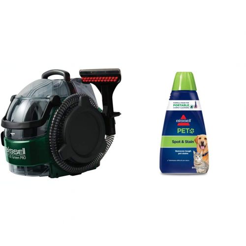  BiSSEll Little Green Pro Commercial Spot Cleaner BGSS1481 & BiSSEll 74R7 Pet Stain & Odor Portable Machine Formula, 32-Ounce, Fl Oz