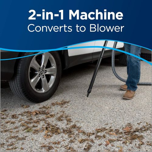  [아마존베스트]BISSELL Garage Pro Wall-Mounted Wet Dry Car Vacuum/Blower with Auto Tool Kit, 18P03-Gray, Gray