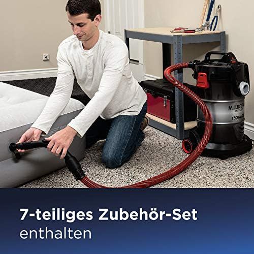  [아마존베스트]Bissell 2026M MultiClean Multi-Purpose Vacuum Cleaner, Wet & Dry Vacuum Cleaner with Blower Function, 1500 W, 7-Piece Accessory Set, 23 L