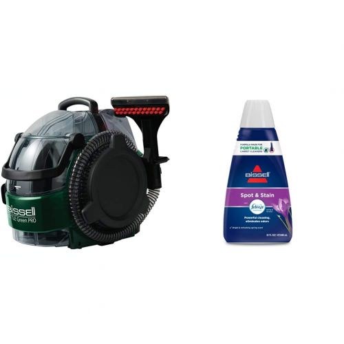  BiSSEll Little Green Pro Commercial Spot Cleaner BGSS1481 & Bissell Spot & Stain with Febreze Freshness Spring & Renewal Formula, 7149, 32 Ounces