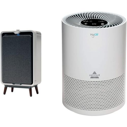  BISSELL air320 Max Wifi Connected Smart Air Purifier with HEPA & Carbon Filters Large Room & Home, 2847A & MYair Air Purifier, 2780A