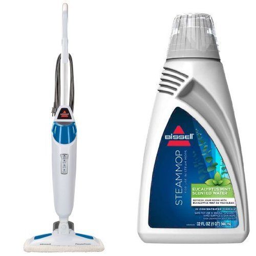  Bissell Refresh your Floors Bundle - PowerFresh Steam Mop + Eucalyptus Steam Mop Water