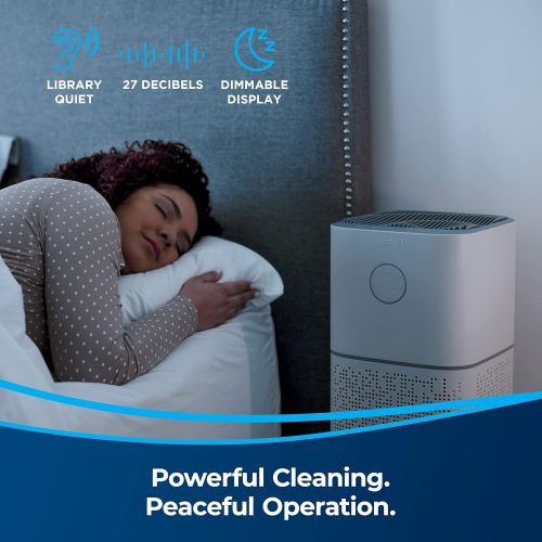  BISSELL air180 Home Air Purifier with HEPA and Carbon Filters for Medium to Large Room and Home, Quiet Bedroom Air Cleaner for allergens, pets, dust, dander, pollen, smoke, and od