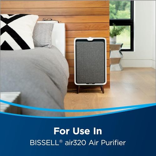  Genuine BISSELL air320 Air Purifier Replacement HEPA Filter and Activated Carbon Filter Pack (3314) , Black