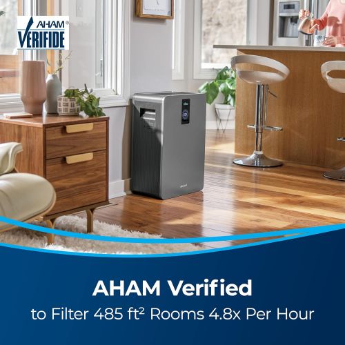  Bissell air400 Professional Air Purifier with HEPA and Carbon Filters for Large Room and Home, Quiet Bedroom Air Cleaner for Allergies, Pets, Dust, Dander, Pollen, Smoke, Hair, Odo