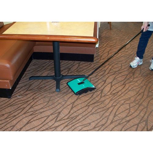  Bissell BISSELL BigGreen Commercial BG23 Sweeper with 2 Nylon Brush Rolls, 7-12 Cleaning Path, Green