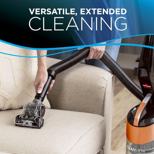  Bissell Cleanview Upright Bagless Vacuum Cleaner, Orange, 1831