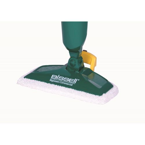  Bissell Commercial-BGST1566 Steam Mop Power Steamer, 12.5 wide, comes with Two soft pads for every day and one scrubby pad for heavy messes,Green