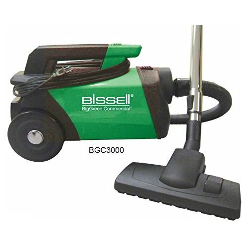  Bissell Commercial Bissell BigGreen Commercial BGC3000 Portable Canister Vacuum, Green, Black