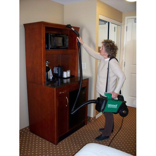  Bissell Commercial Bissell BigGreen Commercial BGC3000 Portable Canister Vacuum, Green, Black