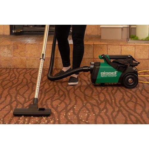  Bissell Commercial Bissell BigGreen Commercial BGC3000 Portable Canister Vacuum, Green, Black