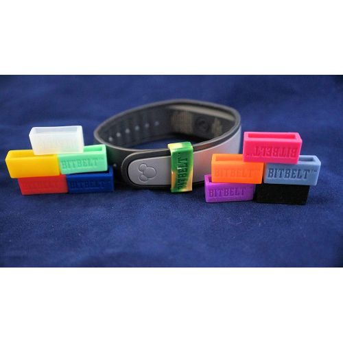 [아마존베스트]Bitbelt 12 pack (one of every color, 3 that glow in the dark!) Protect your Magicband (includes 2.0),Fitbit Charge, Fitbit Charge HR, Garmin Vivofit.