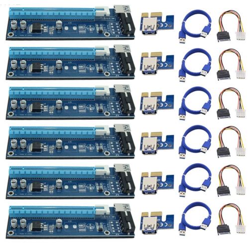  BitcoinMerch.com USB 3.0 Pcie PCI-E Express 1x to 16x Extender Riser Card with Adapter Accessories (6)