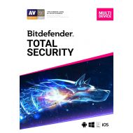 Bitdefender Total Security - 5 Devices | 1 year Subscription | PC/Mac | Activation Code by email