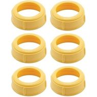 6 Pack Collars Medela Bottle Nipple Collars Rings for Slow or Medium Flow Nipples with BB Gift