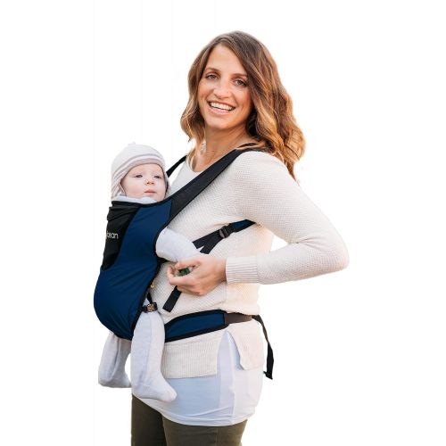  Bitybean UltraCompact Baby Carrier for Travel and Use in Pool and Ocean - Sand Grey with Hood