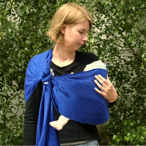  Biubee Water Sling Baby Wrap Carrier - Adjustable Shoulder Ring Mesh Breathable Chest Sling Infant Carrier for Summer Pool Beach