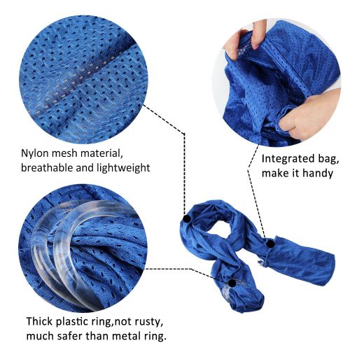  Biubee Water Sling Baby Wrap Carrier - Adjustable Shoulder Ring Mesh Breathable Chest Sling Infant Carrier for Summer Pool Beach