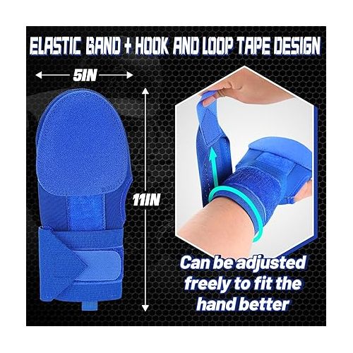  Durable Sliding Baseball Mitt Youth Adult with UV Sun Protection Arm Sleeves, Sliding Glove for Baseball Softball with Elastic Adjustable Wrist Compression Strap, Left Hand