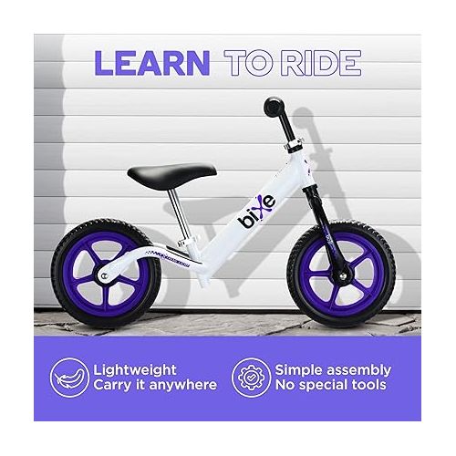  Aluminum Balance Bike for Kids and Toddlers - (Lightweight - 4LBS) - Toddler Bike - No Pedal Sport Training Bicycle - Bikes for 2, 3, 4, 5 Year Old - Purple