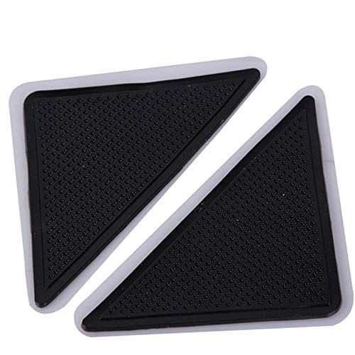  BizAmzz Floor Mat - 4pcs Set Carpet Pad Non Slip Silicone Sticker Gel Black Sticking Rug Carpets Floor Anti Part Mat - Grippers Liberty Cleaner Vacuum Paper Trend Rav4 Commercial Gymnastic