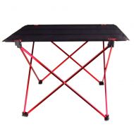 BizAmzz Outdoor Tables - Portable Foldable Folding Table Desk Camping Outdoor Picnic 6061 Aluminium Alloy Ultra Light - Sets Table Toddlers Round Metal Side Folding Camping Balconies Black