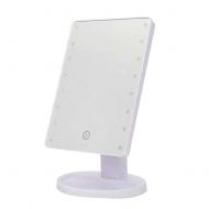 Bjduck99 bjduck99 Touch Screen 16/22 LED Makeup Mirror Table Lighted Cosmetic Vanity 10X Magnifier