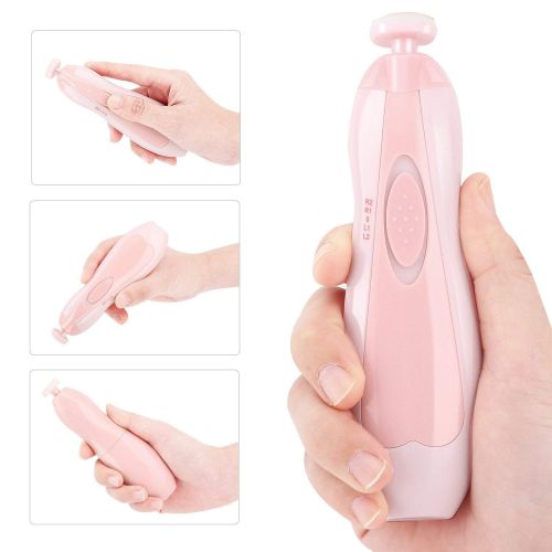  [아마존베스트]B&K Glopole Baby Nail Trimmer File with Light - Safe Electric Nail Clippers Kit for Newborn Infant Toddler Kids Toes...