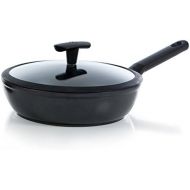 bk cookware B2438.794 Easy Induction Pfanne 24 - Hoch mit Glassdeckel, 24 cm