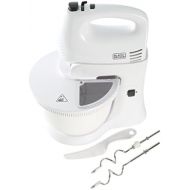 Black + Decker hm300bl-qs Handruehrgerat Mixer, mit Schuessel schwenkbar, 300W, Weiss/Grau