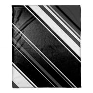 Black and White Stripes Throw Blanket