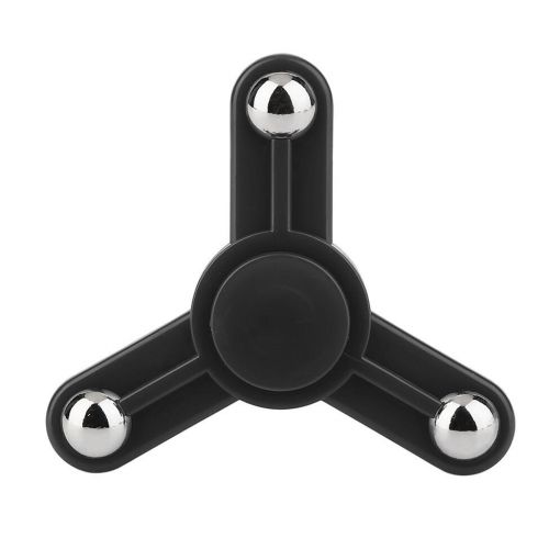  Black Tri-Spinner Toy Plastic Hand Spinner Finger Spinner Toys For Adults Kids