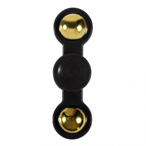  Black Two Ball Metal Bearing Hand Spinner Toy Anti Stress Autism ADHD Fingertip Toy