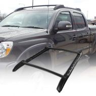 Black Younar 53 Roof Rack Cross Bar Car Top Luggage Carrier Cargo Side Rails Adjustable Aluminum Universal for Toyota Tacoma Double Cab 2005-2018